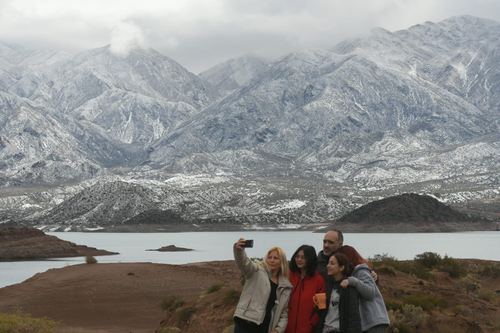 Primavera con nieve: las postales inesperadas en Potrerillos Foto: Igancio Blanco