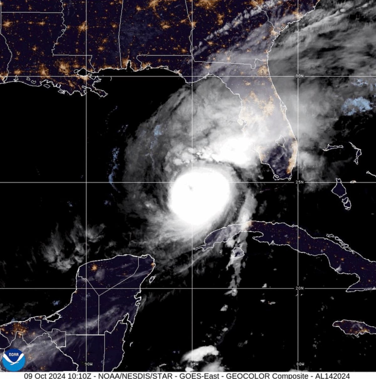 Huracán Milton de categoría 5 amenaza a la Bahía de Tampa en Florida (Estados Unidos) / EFE