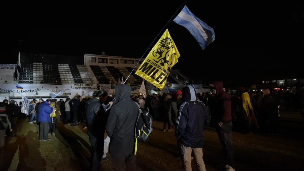 El acto no fue concurrido pero significó el comienzo de la campaña presidencial para Milei.