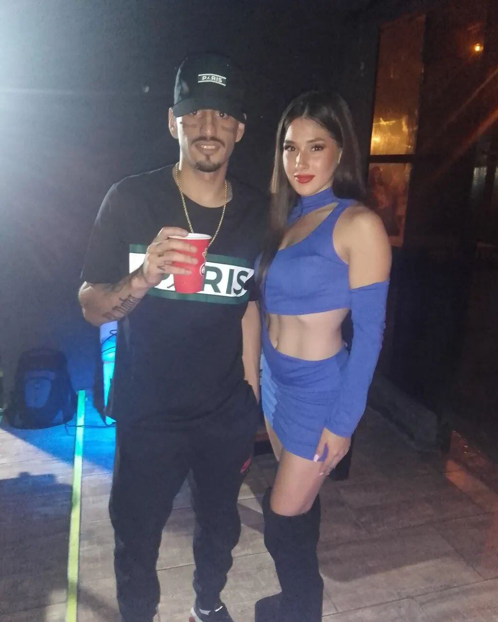 Luli Romero junto a El Noba.