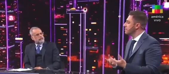 Jorge Rial junto a Matías Morla, en TV Nostra