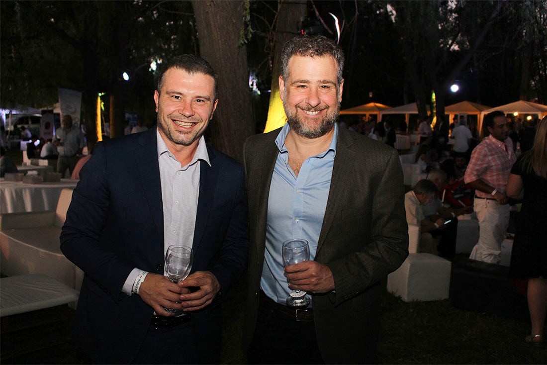 60° Aniversario de la Cámara de Comercio de Tunuyán. Diego Costarelli y Alejandro Zlotolow.  Foto: Nicolás Guevara. 