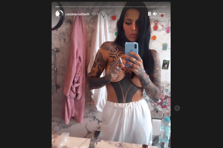 Cande Tinelli. Historia de Instagram.