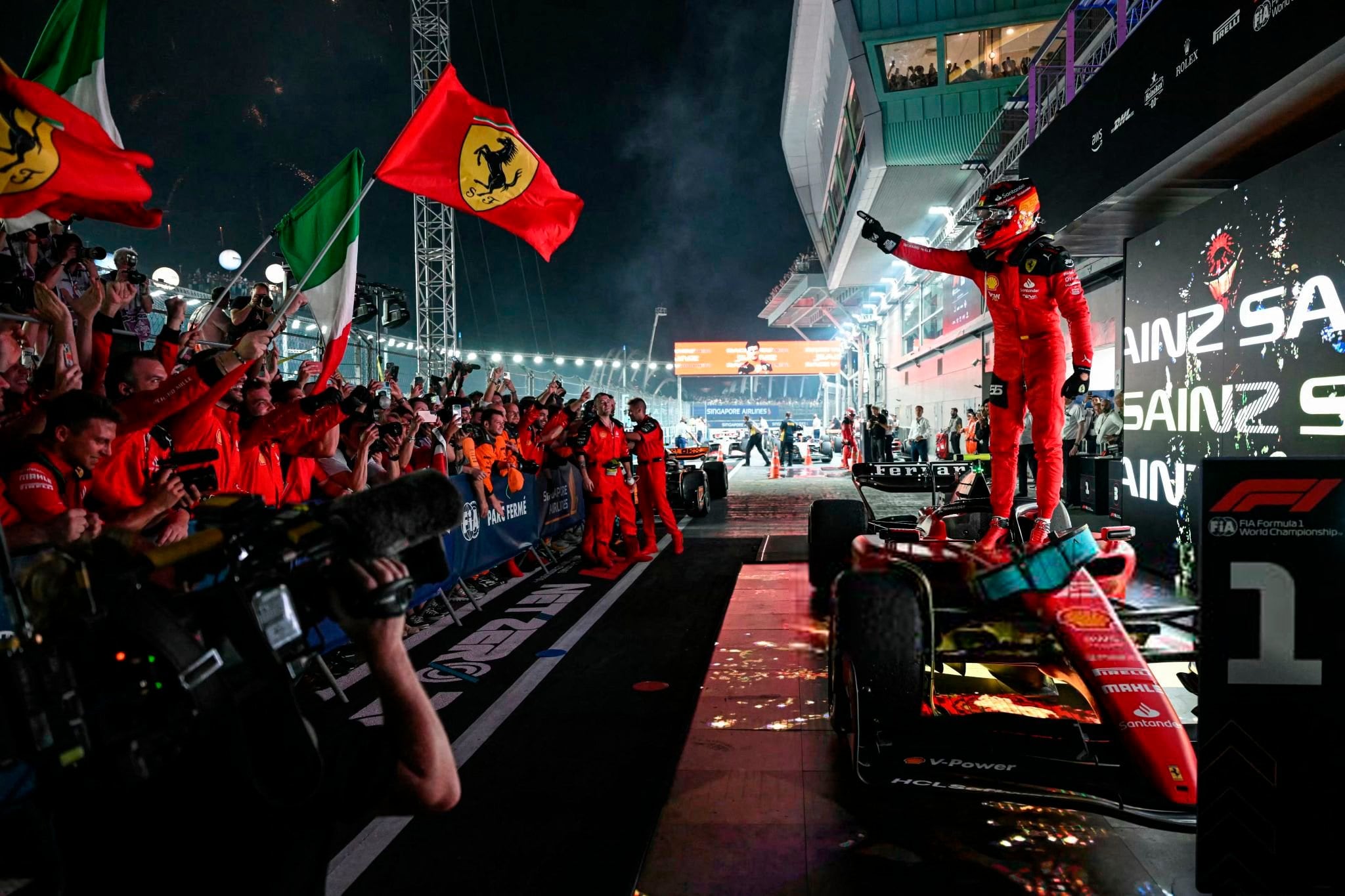 Carlos Saiz en Ferrari