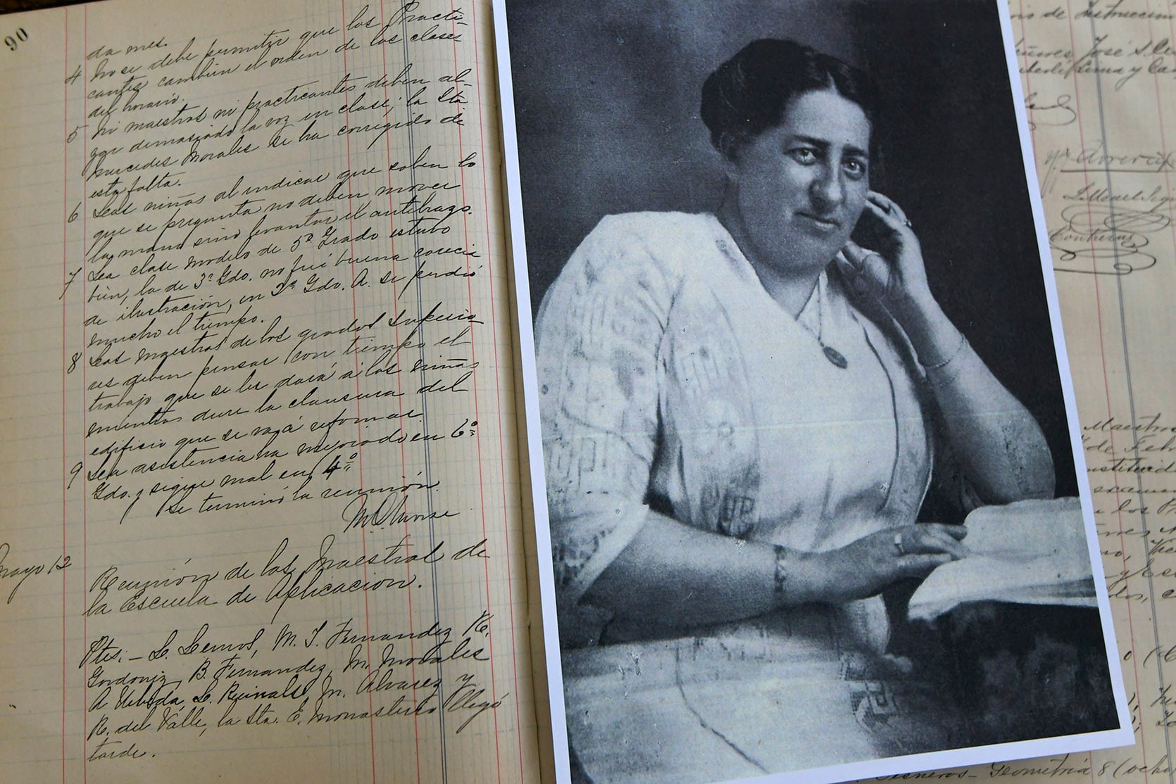 Archivo General de la Provincia de Mary Olive Morse, quien fue directora de la Escuela Normal desde 1891. Foto: Orlando Pelichotti / Los Andes
