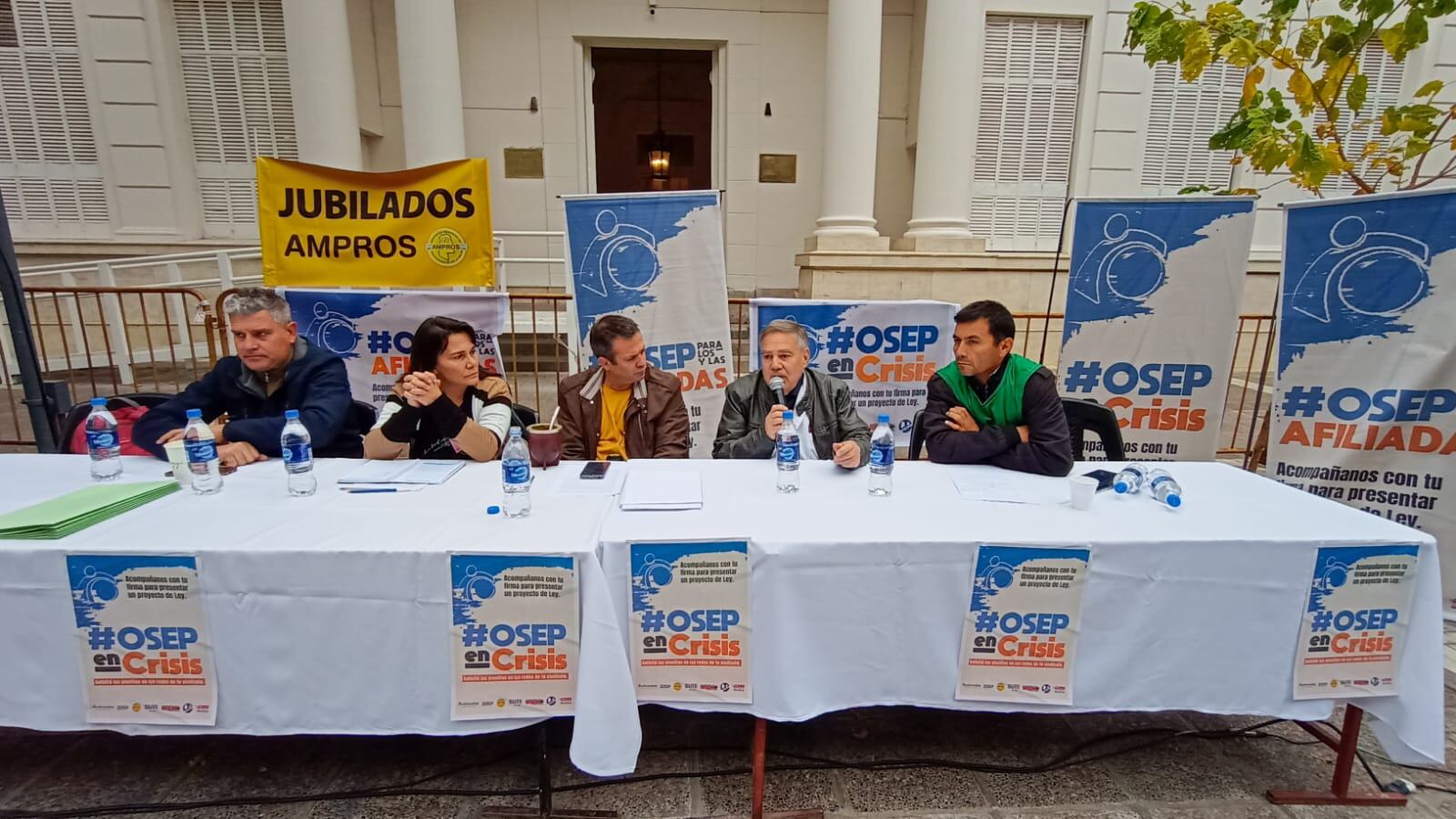 Gremios presentaron un proyecto en la Legislatura para sanear la OSEP. Gentileza SUTE.