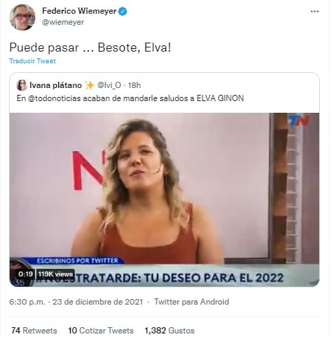 El blooper en vivo en TN: le enviaron saludos a "Elva Ginón"