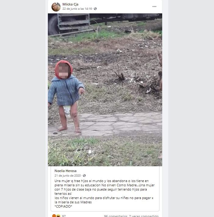 El posteo de Micaela Noemí Colque, acusada de matar a su hija, que indignó en Facebook  