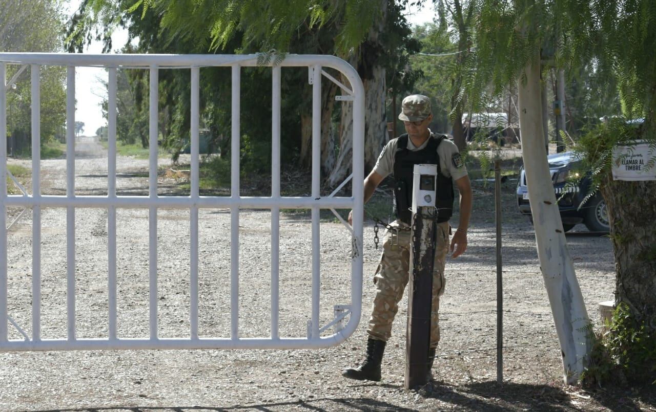 La finca de San Martín donde el hombre surcoreano mató y enterró a su esposa (Orlando Pelichotti / Los Andes)