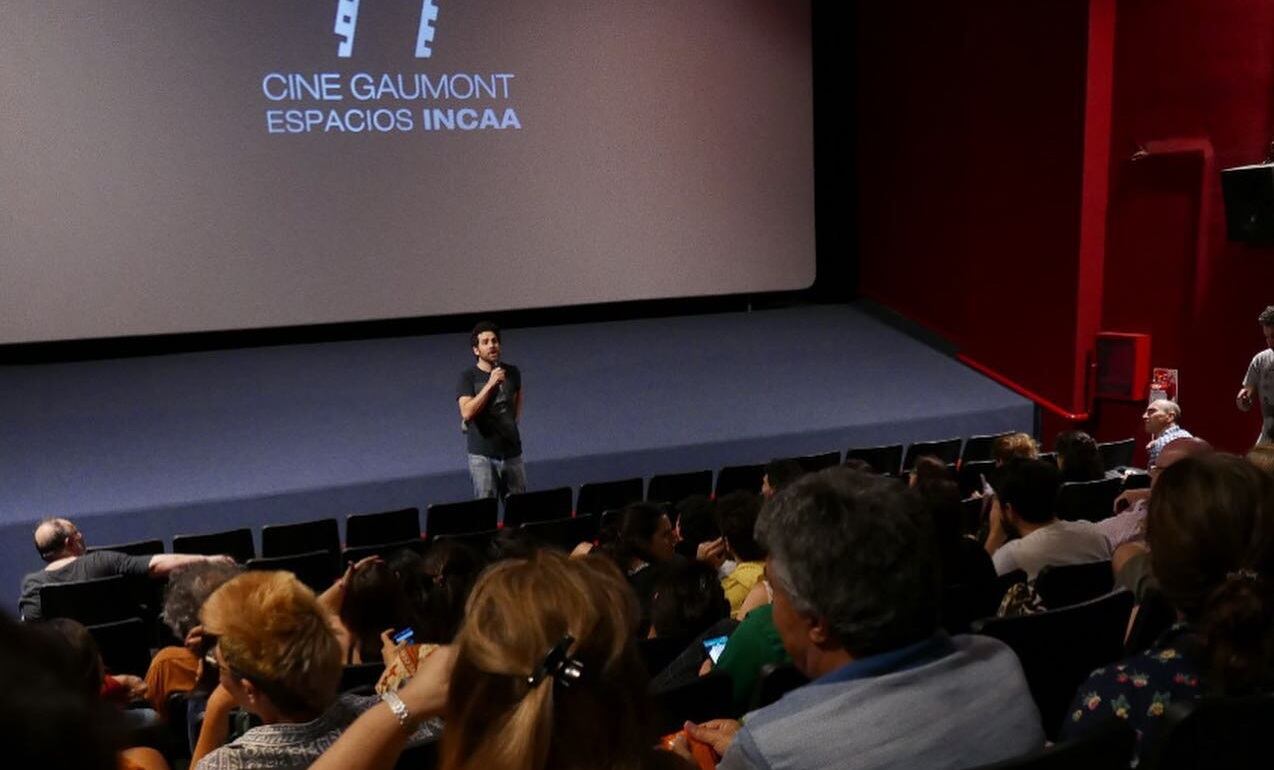 "Hablo con el proyectorista del Gaumont y me da cinco minutos para hablar. Y el público lo agradece" - Fernando Salem (Gentileza) 