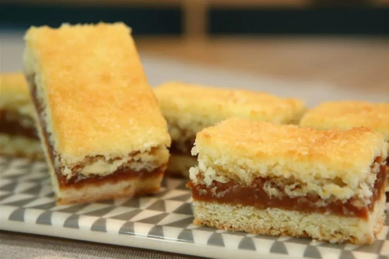 Tarta de dulce de leche y coco en menos de una hora