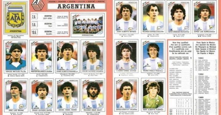 Álbum del Mundial del 86 / Gentileza: Diario con Vos