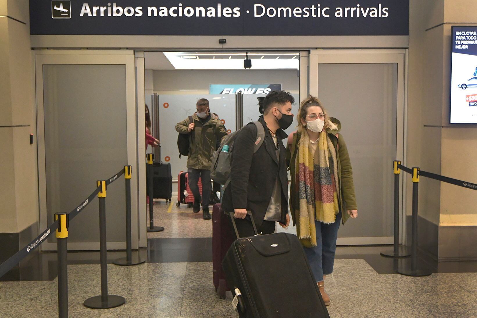 El aeropuerto de Mendoza, recibió autorización como «corredor seguro» . Foto: Orlando Pelichotti