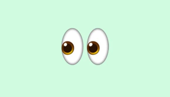 Esto significa el emoji de los dos ojos de WhatsApp.