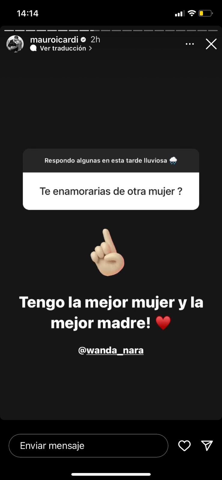 Mauro Icardi desmiente la separación de Wanda Nara.