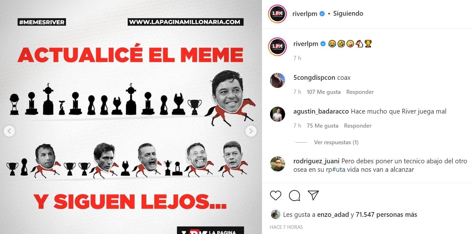 Los mejores memes de River campeón.