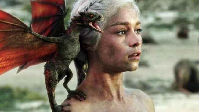 Daenerys Targaryen (Emilia Clarke) en Game of Thrones