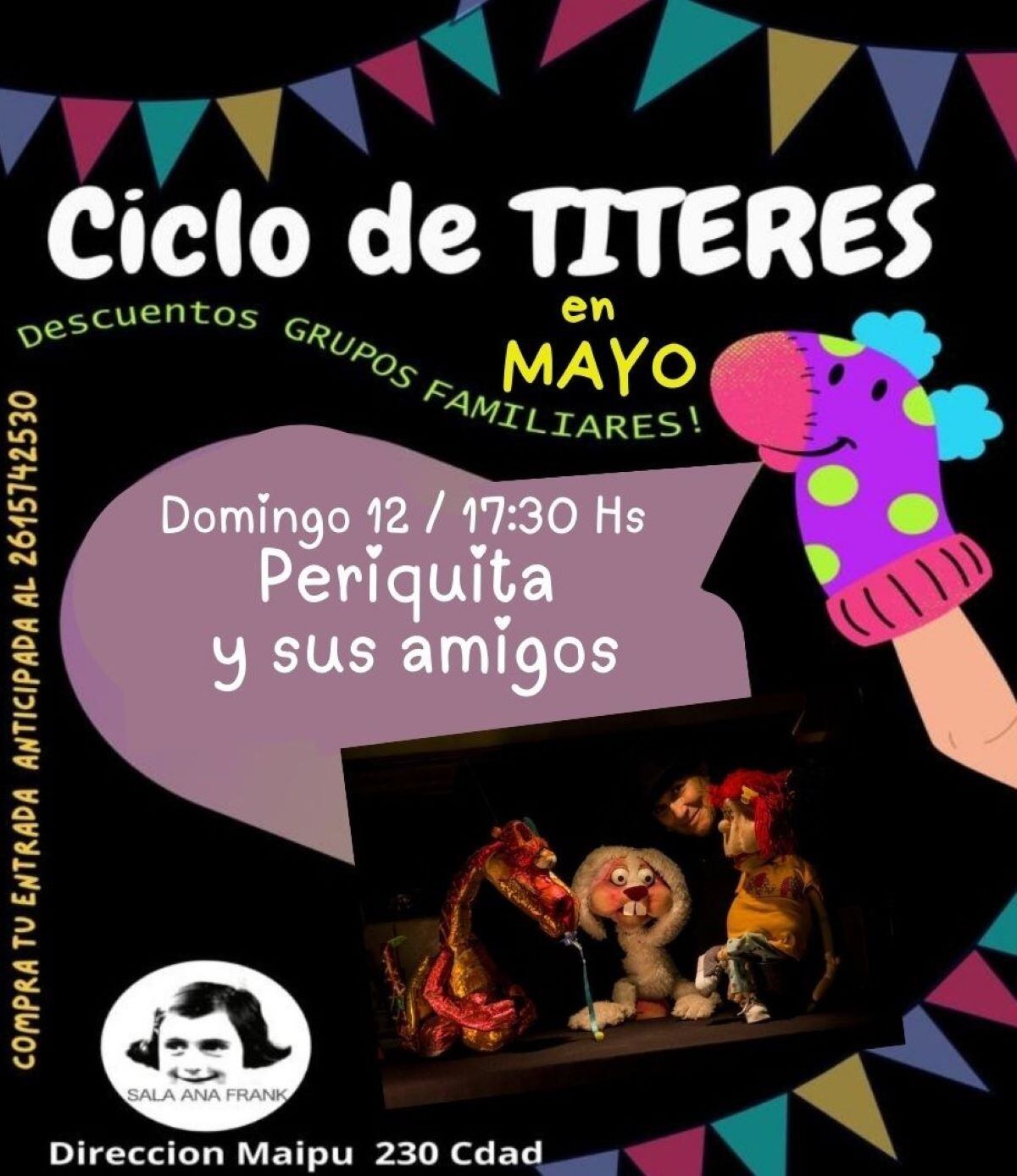 La Pericana presenta su obra de títeres.