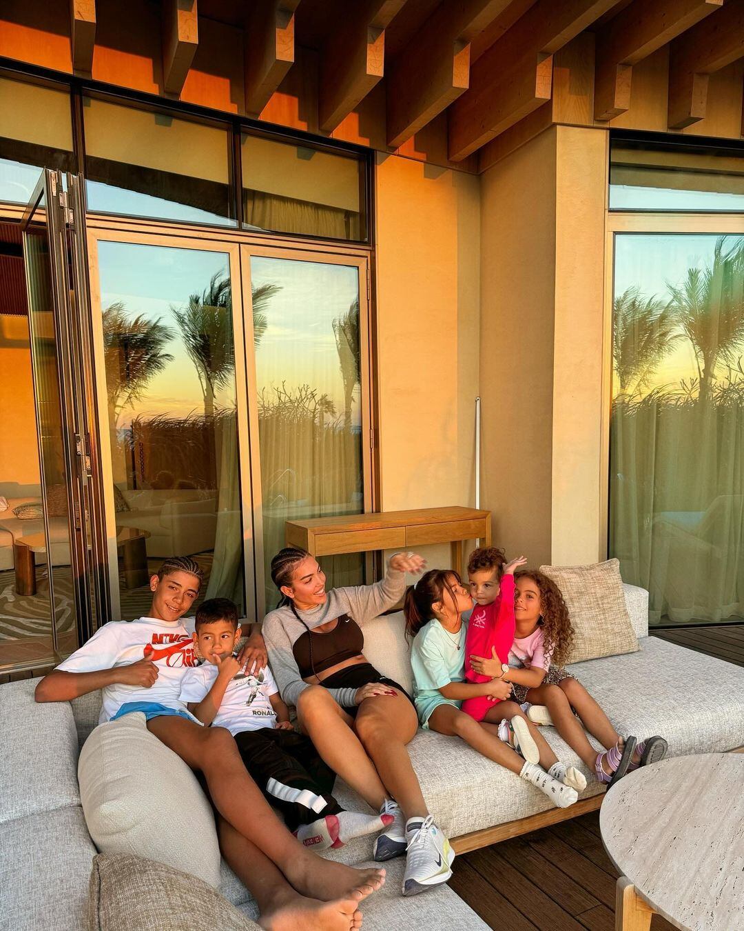 La increíble casa de Cristiano Ronaldo y Georgina Rodríguez en Arabia Saudita. Gentileza Instagram.