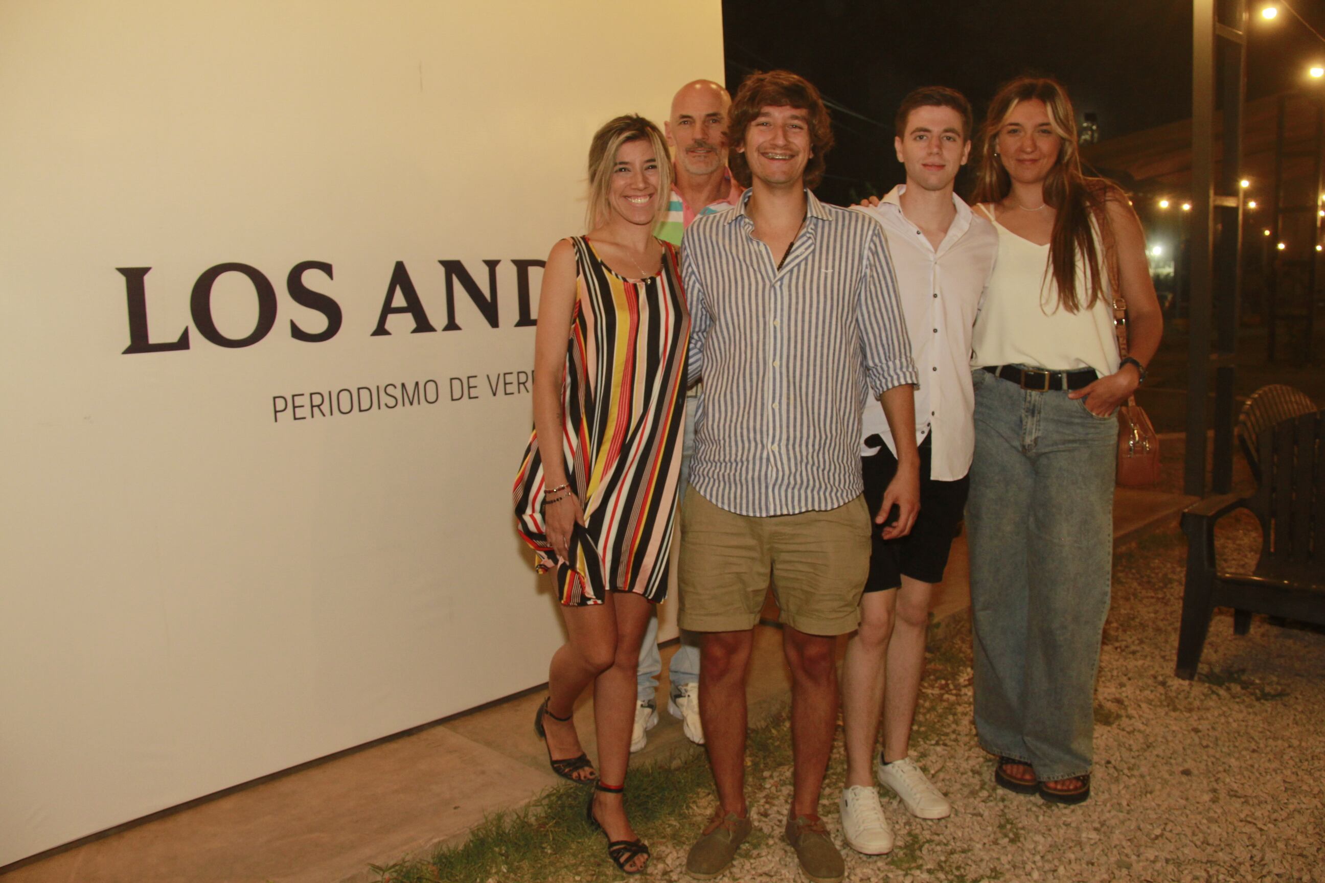 Pamela Pleitel, Marcelo Marchiori, Julián Vilches, Agustín Laiseca y Luciana Mera (equipo comercial de Los Andes).