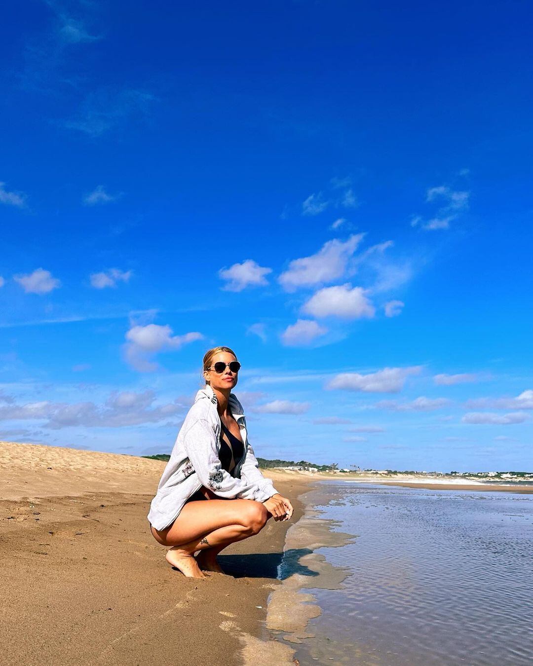 Nicole Neumann desde la playa. / Instagram