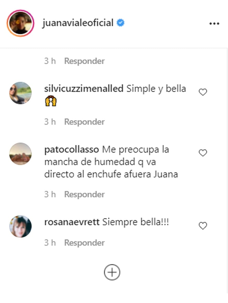 El detalle de una foto de Juanita Viale que sus seguidores no dejaron pasar