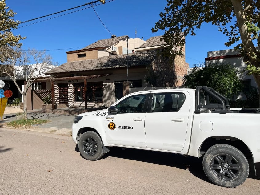 El frente de la vivienda que alquilaba el hombre oriundo de Mendoza. Foto: Infotec