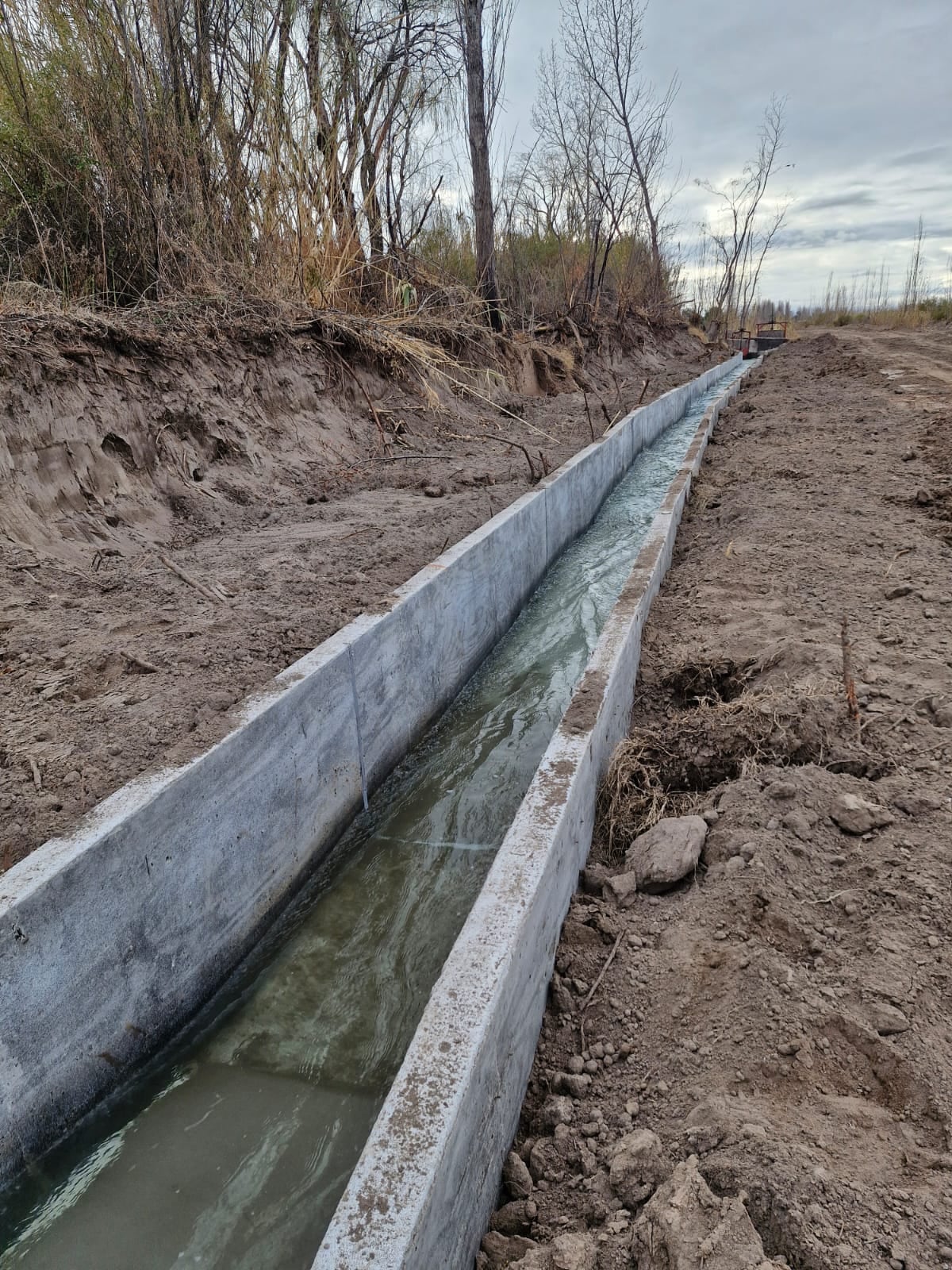 El Superintendente de Irrigación recorrió obras en el este mendocino