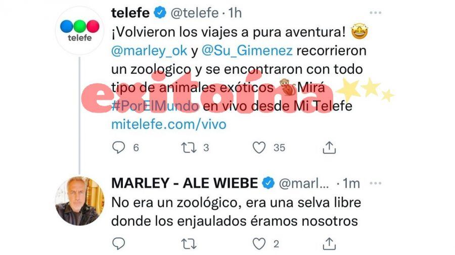 Marley empezó "Por el mundo" con el pie izquierdo por visitar un parque con monos libres y Susana como invitada