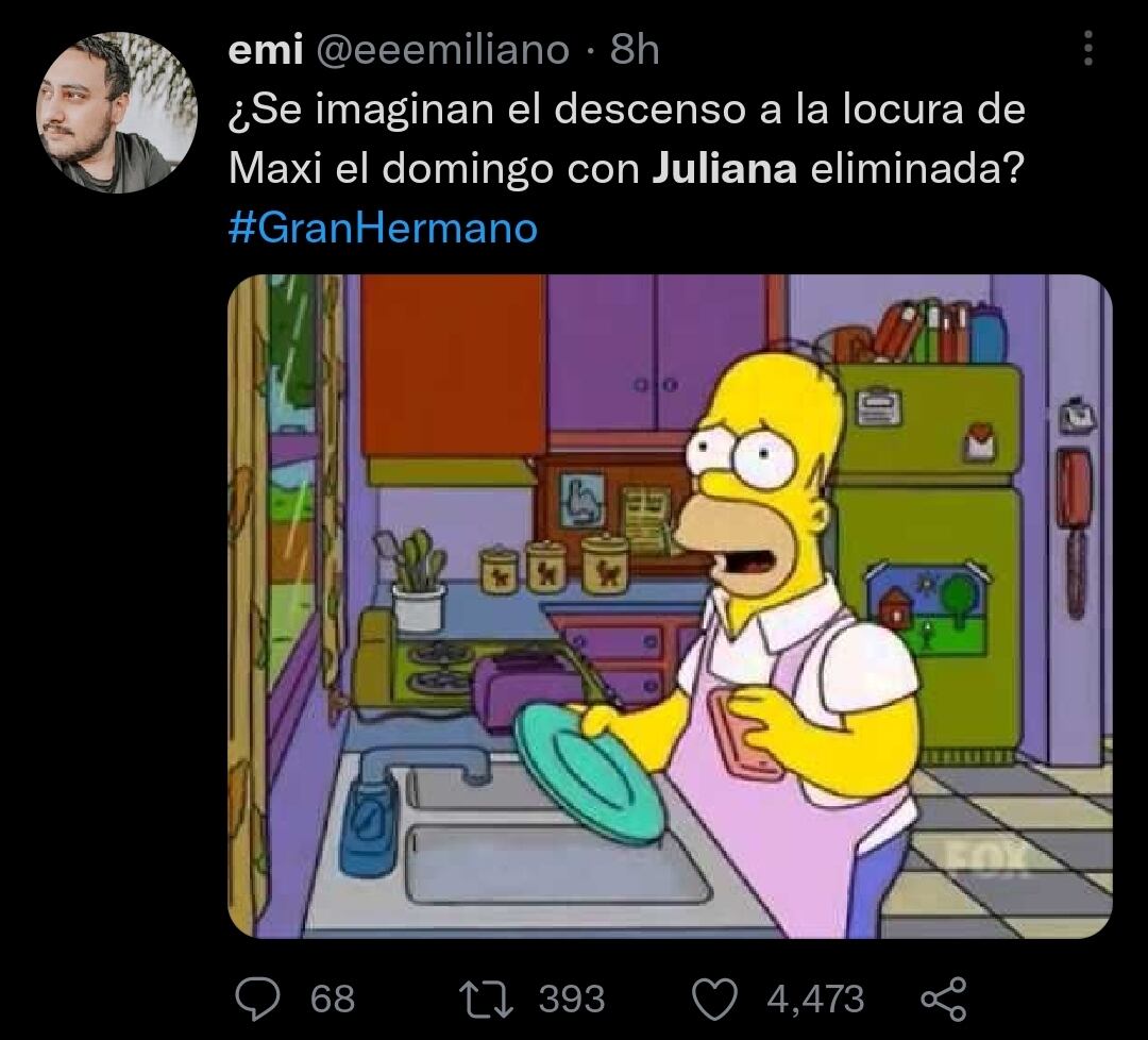 Gran Hermano: los mejores memes de Juliana al enterarse que está nominada. / Captura de pantalla. / La Voz