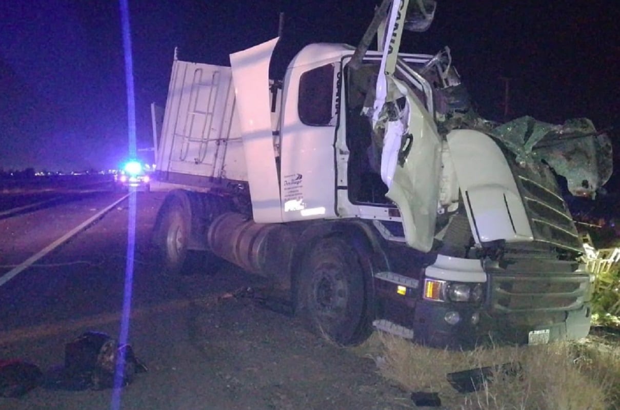 Camionero volcó en San Martín y murió (Prensa Ministerio de Seguridad y Justicia)