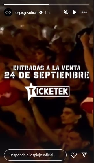 Las entradas estarán disponibles a partir del 24 de septiembre. Foto: captura.