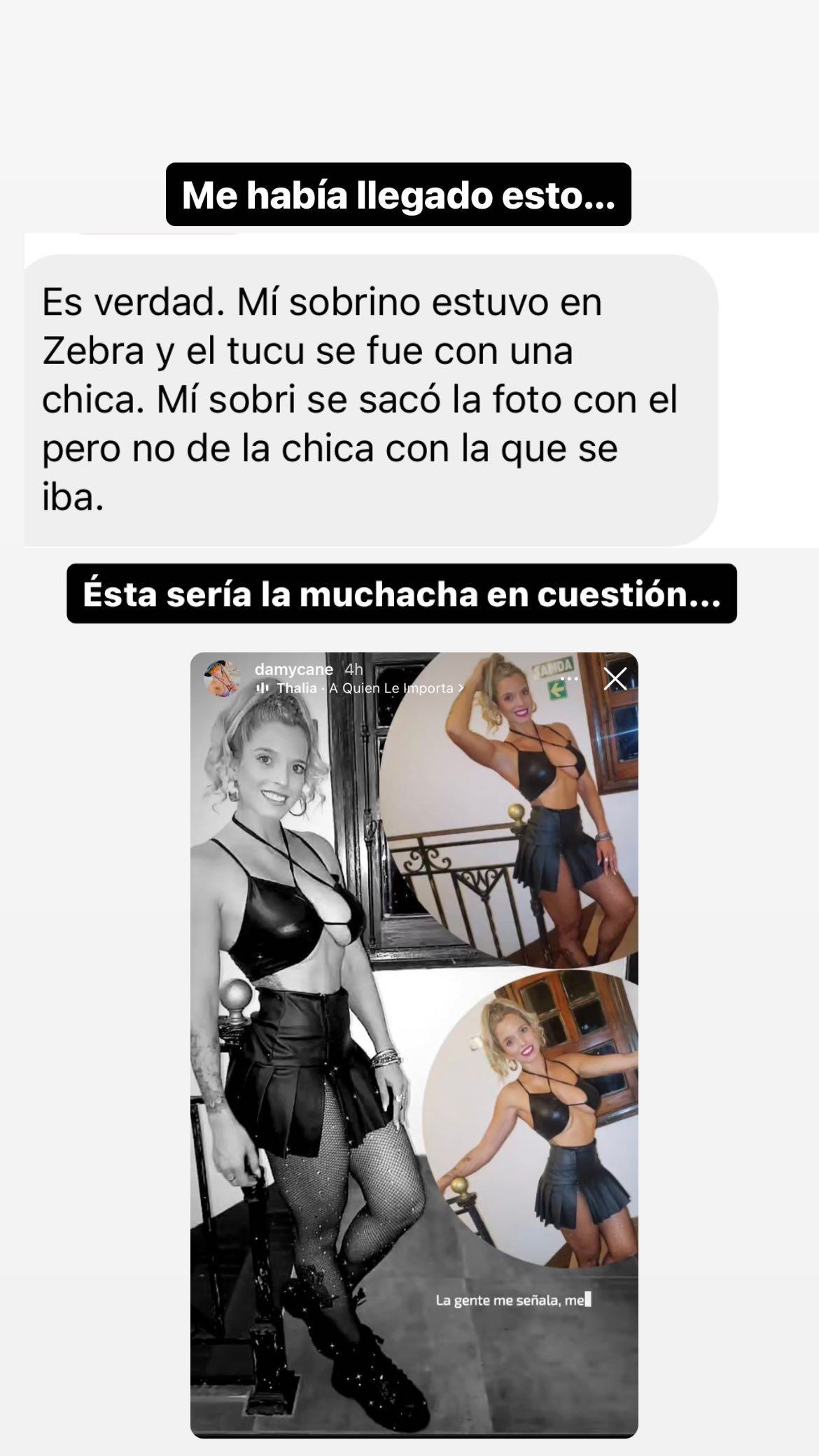 Ella es la supuesta tercera en discordia en la separación del Tucu López y Sabrina Rojas.