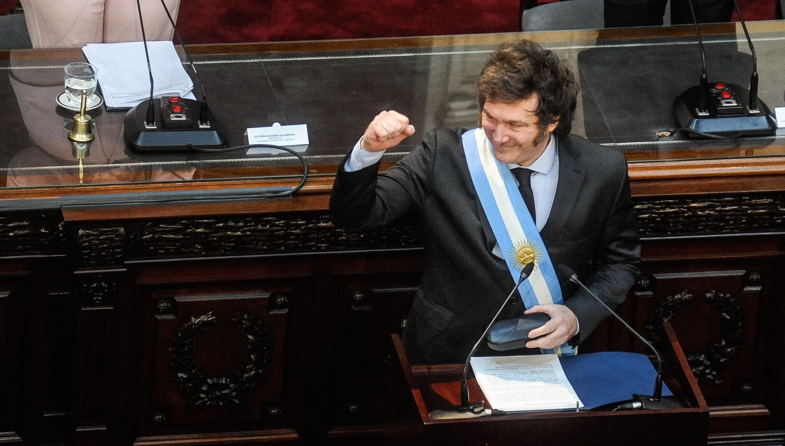 Discurso del presidente Javier Milei ante la Asamblea Legislativa en el Congreso. Foto: Federico Lopez Claro