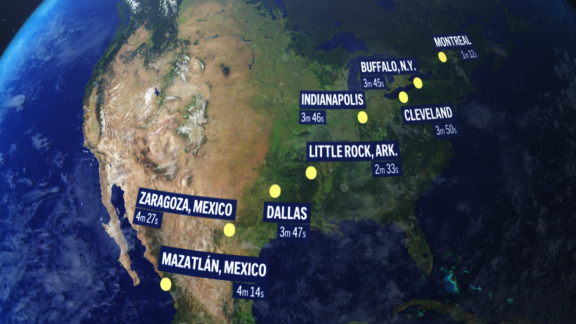 Eclipse solar total del 8 de abril  (AP)