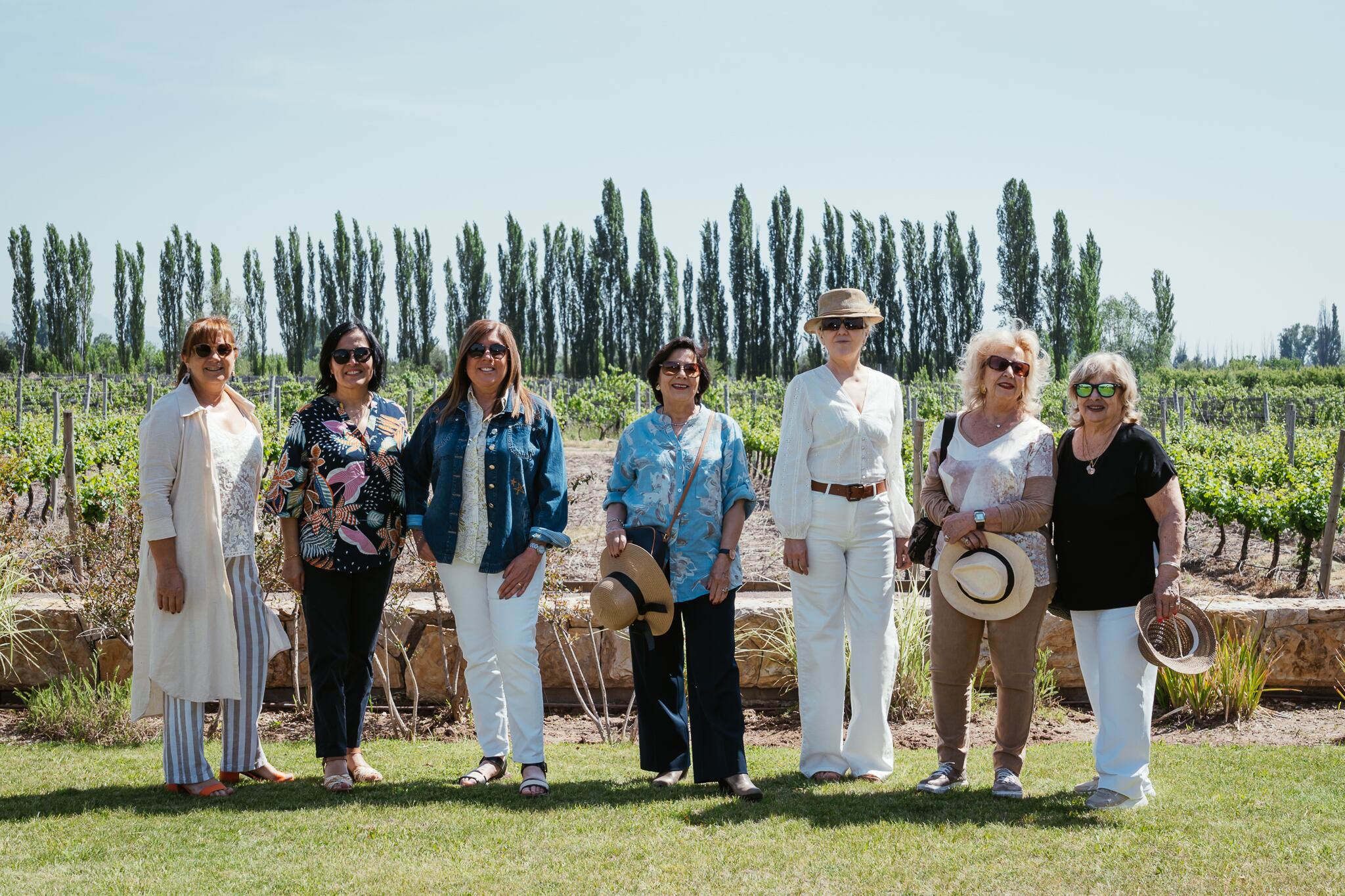 Nancy López, Geysi García, Ana Gaibazzi, Cristina Pandolfi, Fátima Villagra, Sandra Cané y Graciela Santamaría.