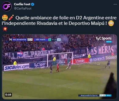 Los fuegos artificiales en el partido de Independiente que maravillaron al mundo