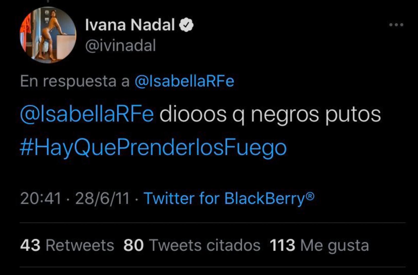 El tweet de 2011.