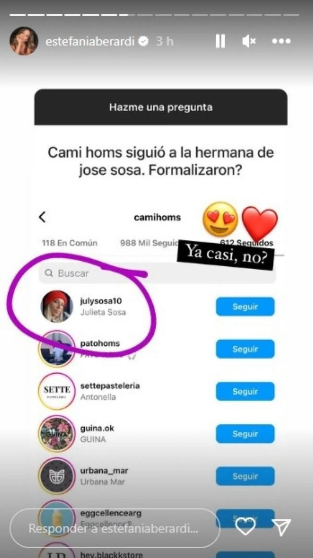 El detalle que confirma la relación entre Camila Homs y José Sosa