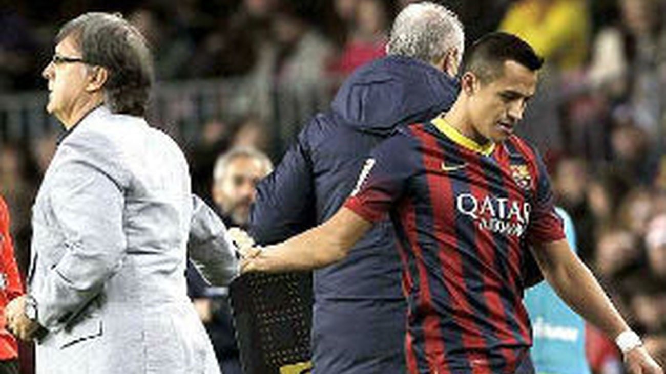 Alexis Sánchez con Martino