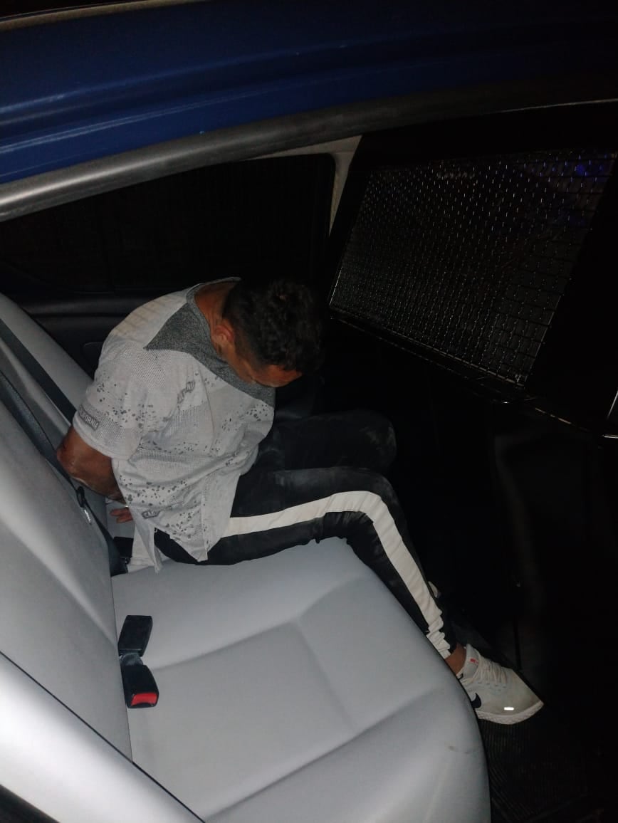 El sujeto detenido anoche por la Unidad de Patrullaje de Guaymallén.