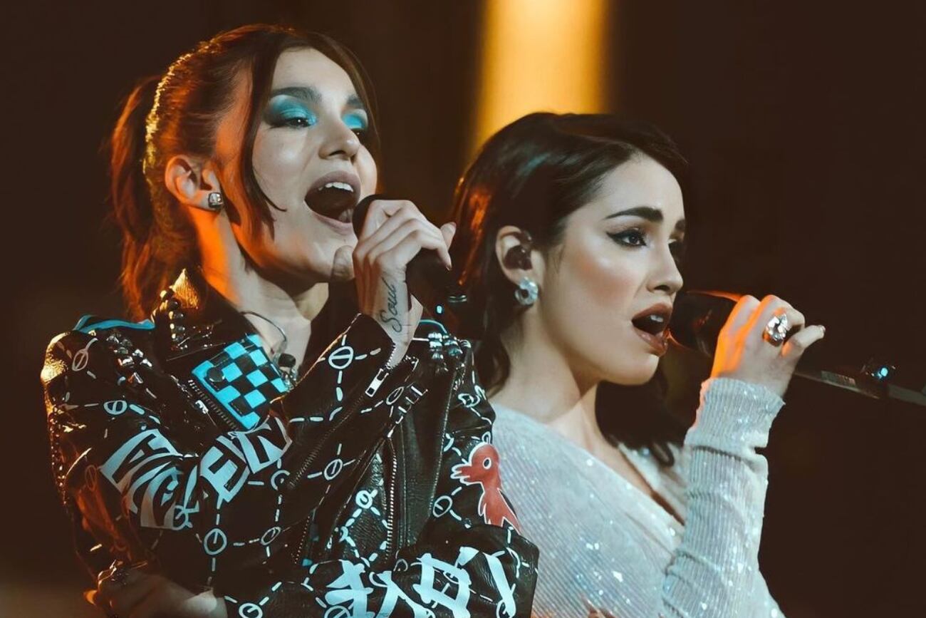 Lali Espósito junto a su finalista, Ángela Navarro / Instagram