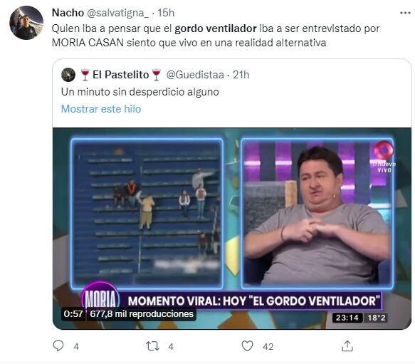 Furor en las redes por "El gordo ventilador" de San Lorenzo