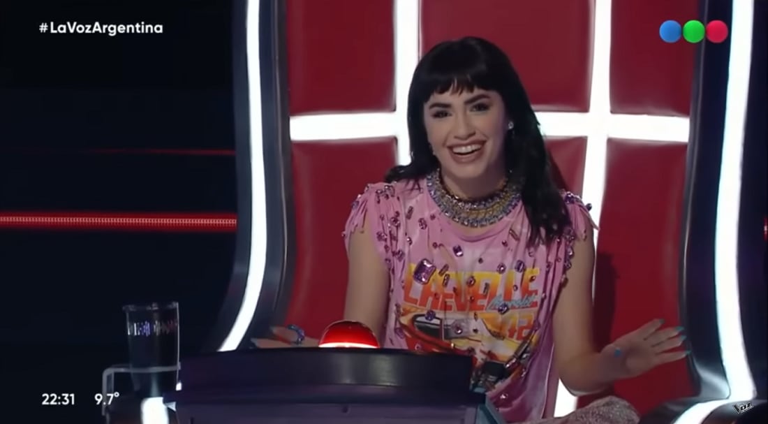 Lali Espósito compartió varios momentos divertidos dentro de la primera parte del certamen. 