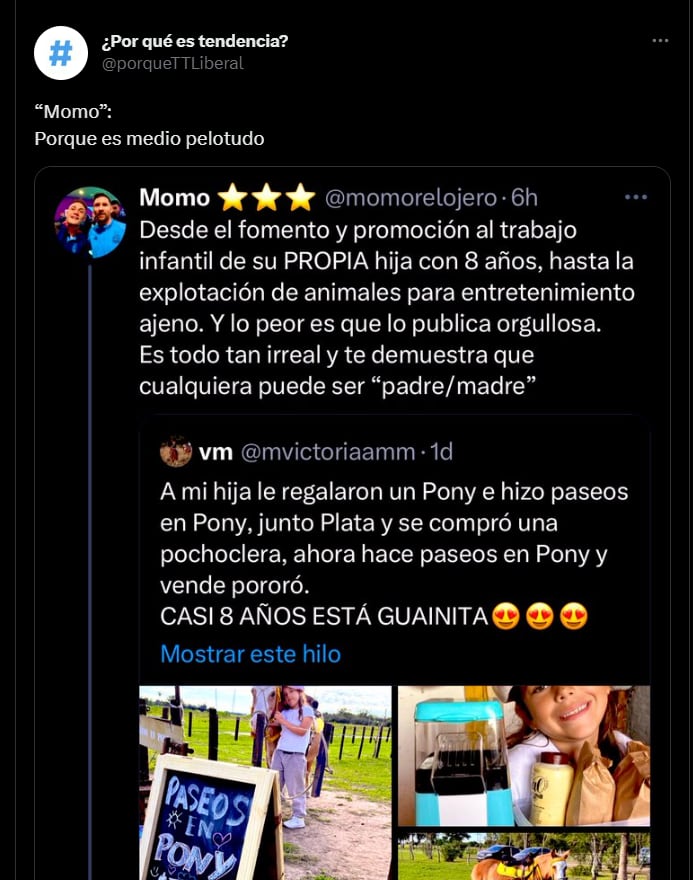 Momo quiso ser reflexivo, lo atacaron en las redes y cerró su cuenta