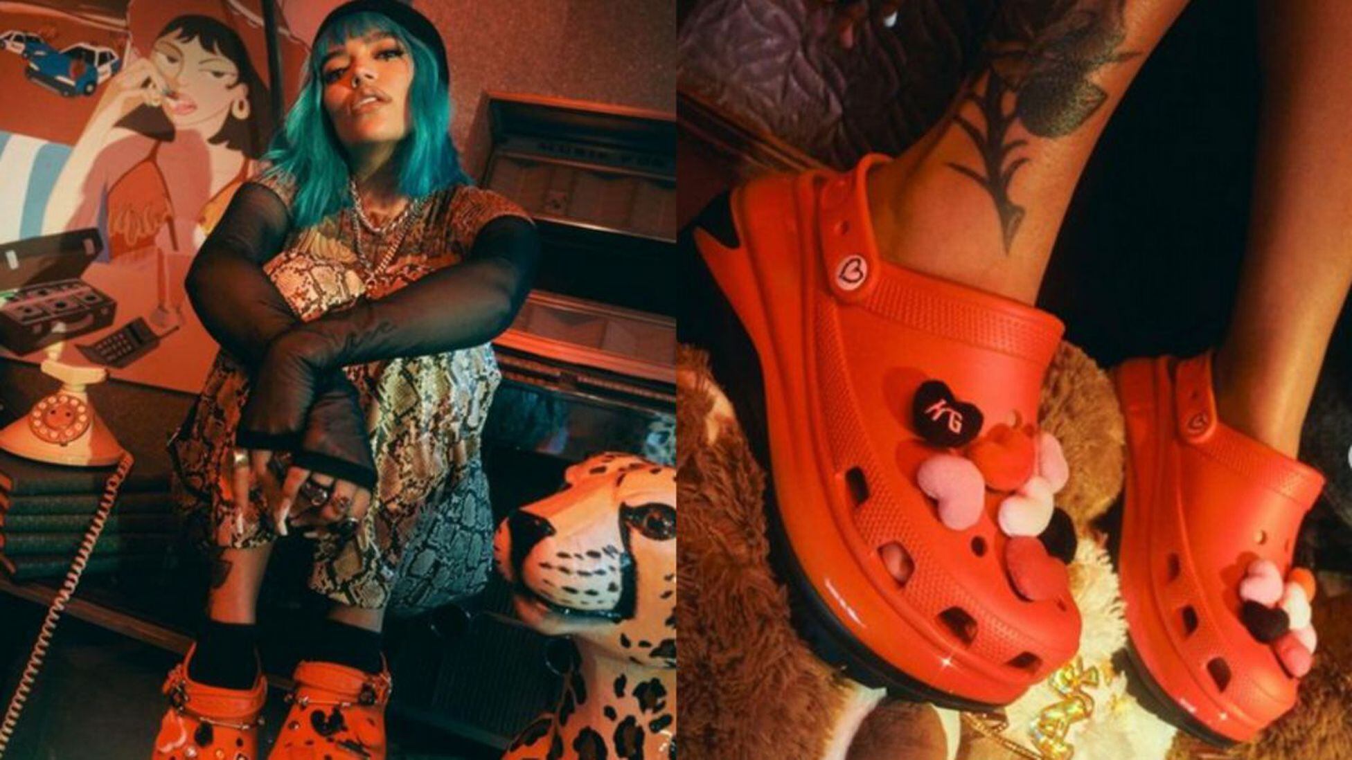 Karol G también se une a la moda de las crocs