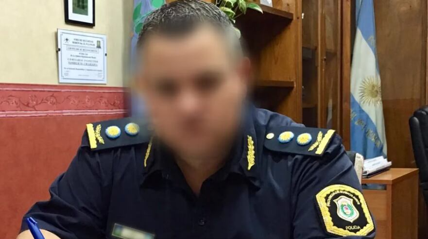 La foto del policía que le exigió los $80 mil a Héctor. Foto: TN