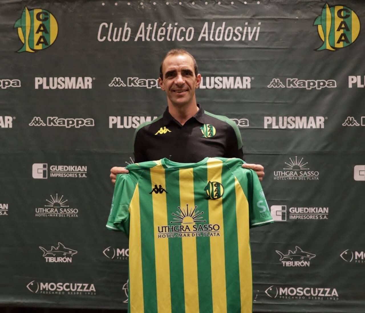 Leandro Somoza, flamante DT de Aldosivi. / @clubaldosivi 