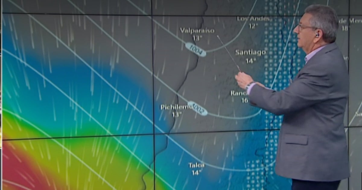 "Escote de la muerte": temporal de lluvia y viento en Chile (Captura TV)