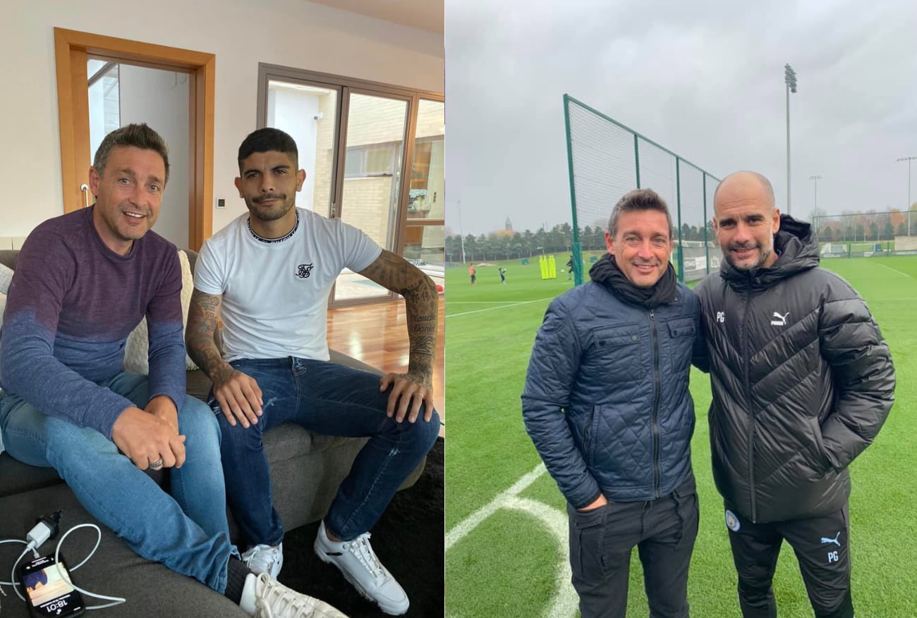 Banega, un gran amigo, y Guardiola, un maestro /Foto: Mauricio Elena